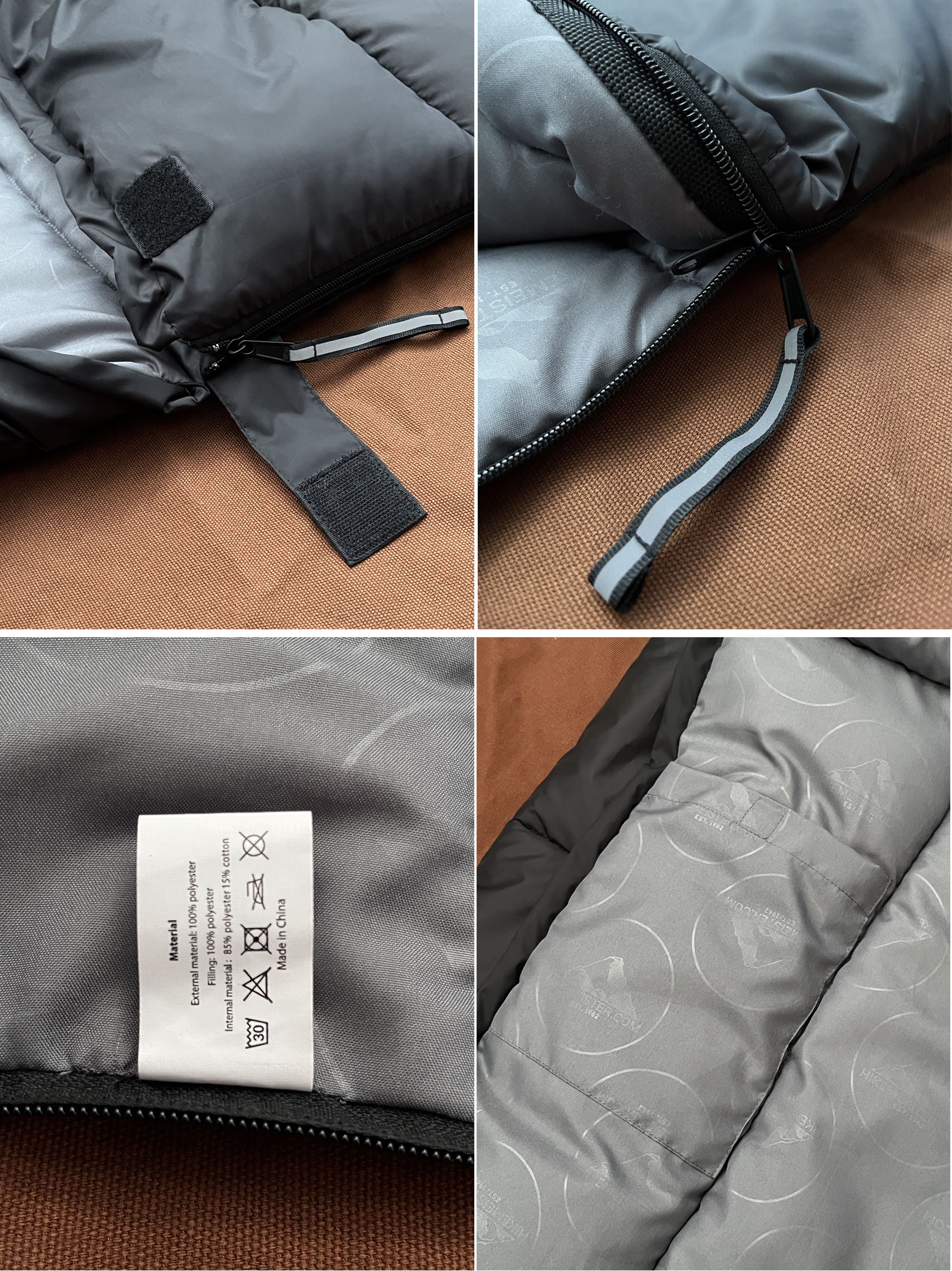 Recreational camping Outdoor supplies wholesale Envelope hooded sleeping bag