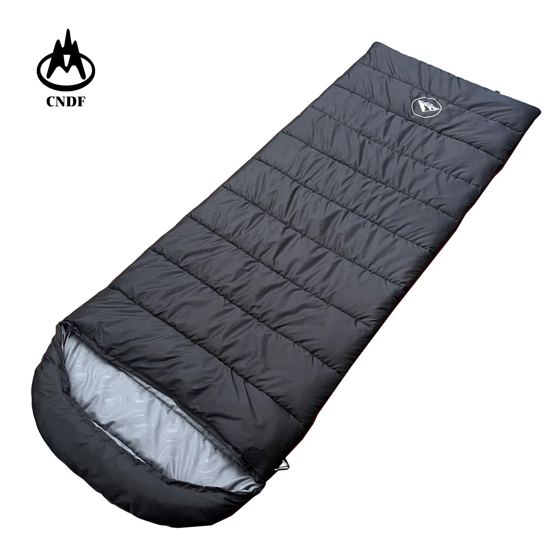 Recreational camping Outdoor supplies wholesale Envelope hooded sleeping bag