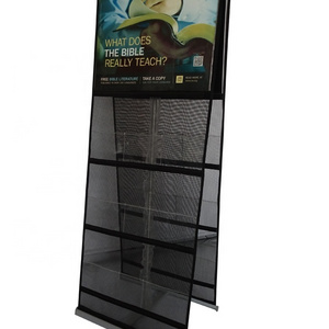 Floor standing magazine stand portable brochure holder