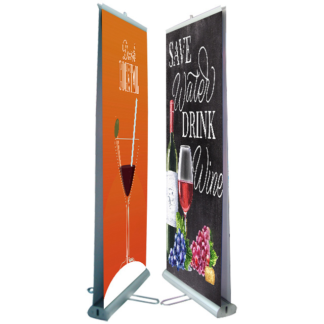 Custom Retractable Portable Backlight Film Banner Roll UP Banners Outdoor Advertising Equipment 80*200