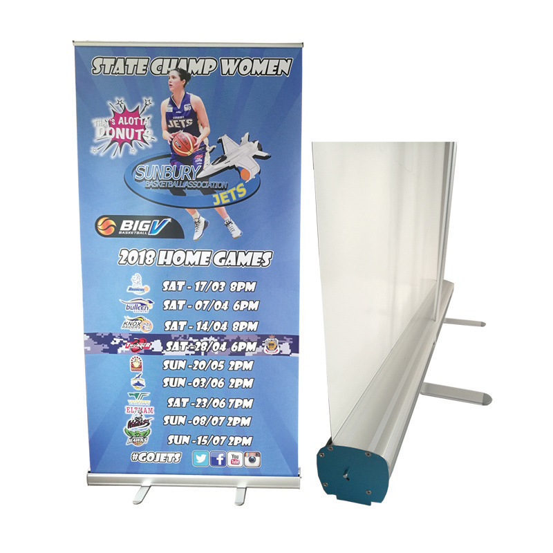 Advertising vertical roller banner stand