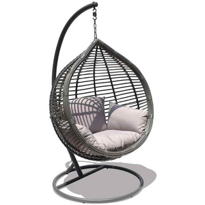 High Quality Outdoor Garden Furniture Egg Shaped Rattan Hanging Swing Chair