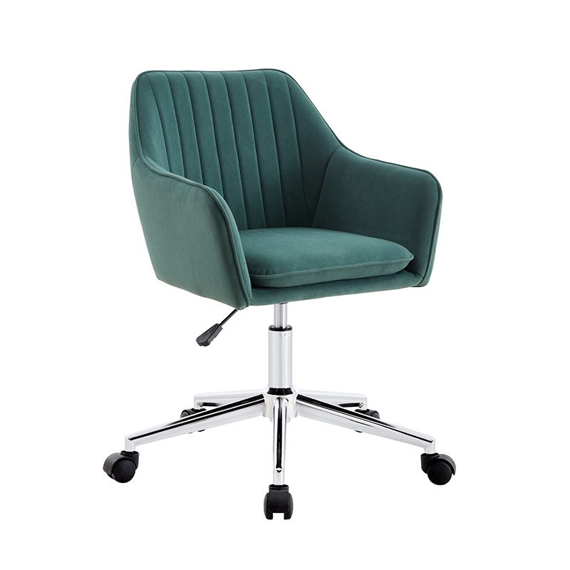 Factory Sales Body Relaxed Comfortable Velvet Seat Modern Design Handle Design Office Elegant Chairs