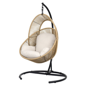 Swings Swinging Garden Rattan Wood Ride Living Room Wrought Iron Egg Patio Swing Chair Hanging