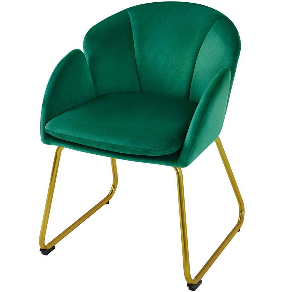 Factory Direct Velvet Armchair Accent Chair with Metal Legs for Living Room/Bedroom