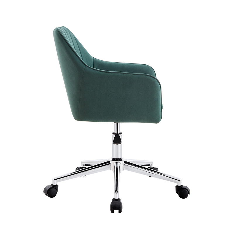 Factory Sales Body Relaxed Comfortable Velvet Seat Modern Design Handle Design Office Elegant Chairs