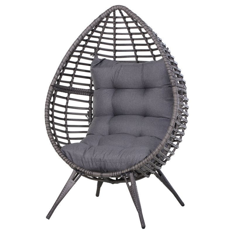 Outdoor Furniture Indoor Wicker Rattan Garden Patio Egg Swing Chair