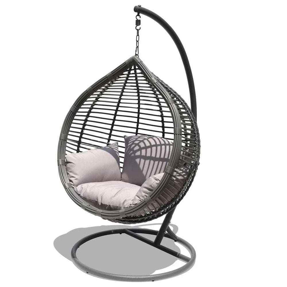 High Quality Outdoor Garden Furniture Egg Shaped Rattan Hanging Swing Chair