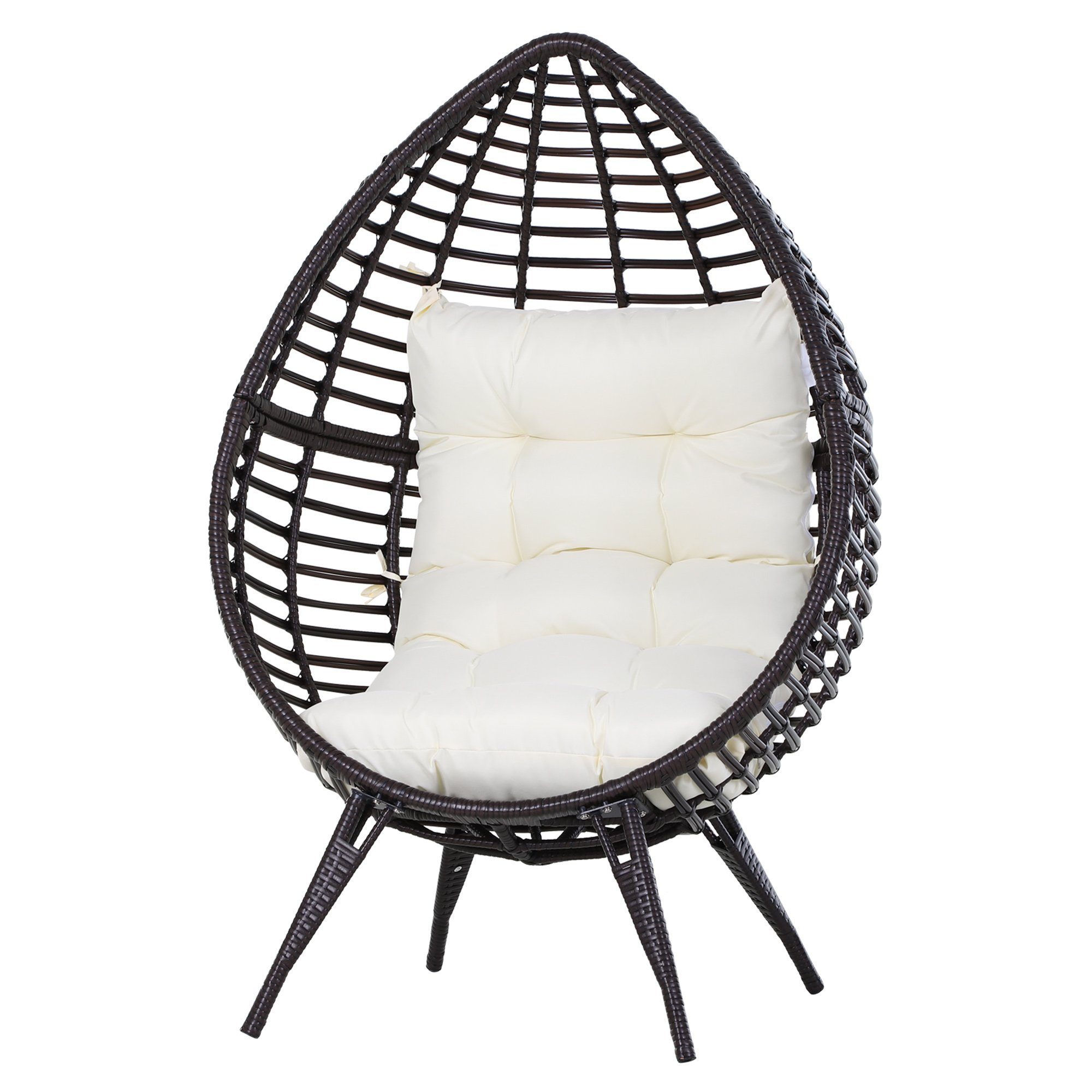 Outdoor Furniture Indoor Wicker Rattan Garden Patio Egg Swing Chair