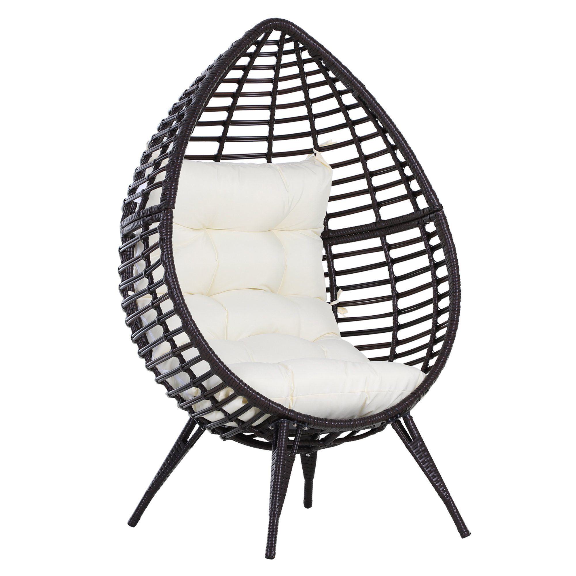 Outdoor Furniture Indoor Wicker Rattan Garden Patio Egg Swing Chair