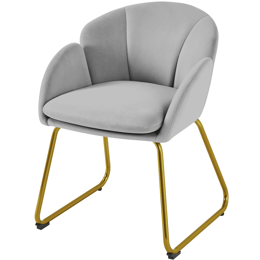 Factory Direct Velvet Armchair Accent Chair with Metal Legs for Living Room/Bedroom