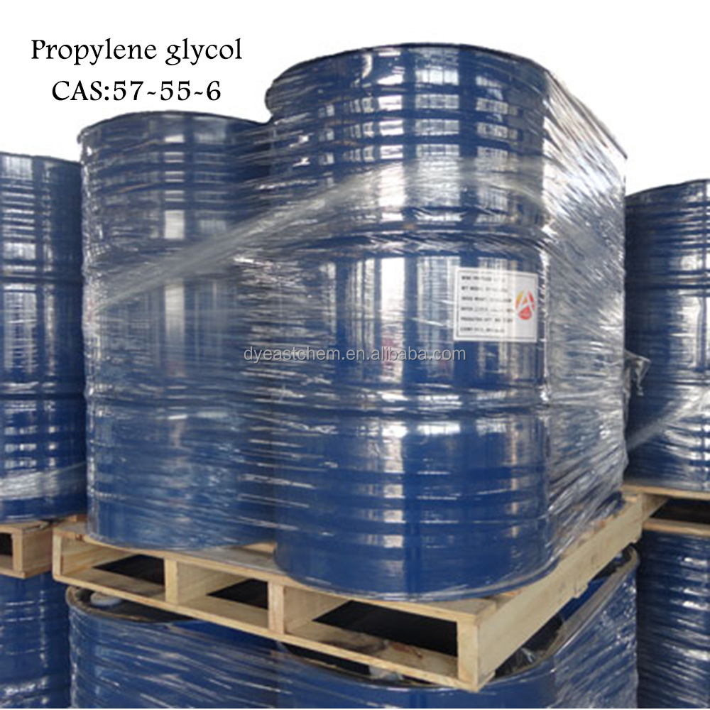 Colorless viscous liquid cas 57-55-6 propylene glycol used in hygroscopic agents antifreeze agents lubricants solvents