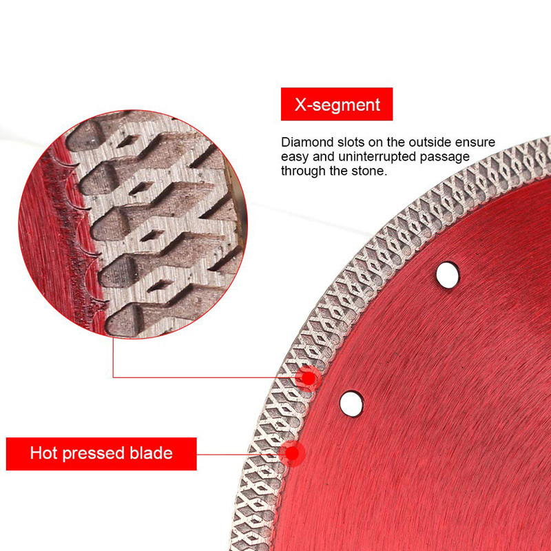 Hot Press Mesh Turbo Diamond Saw Blade Cutting Disc Wheel for Cutting Porcelain Tiles Marble Ceramics