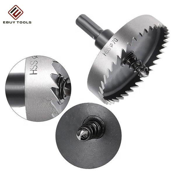 12-80MM Hole Saw Drill Bit Set HSS Hole Cutter For Stainless Steel, Metal, Iron, Wood With Plastic Box