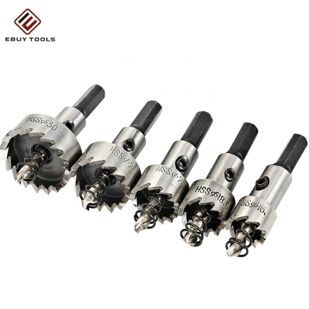 12-80MM Hole Saw Drill Bit Set HSS Hole Cutter For Stainless Steel, Metal, Iron, Wood With Plastic Box