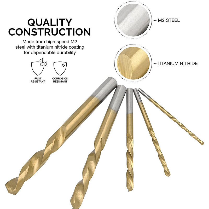 China high quality Factory Prices Direct Custom Sizes Reduced Shank Twist Hss Drill Bits For Metal