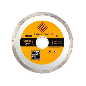 Disco Diamantado Continuo Continuous diamond saw blade 4in cutting discs Made in China for stone