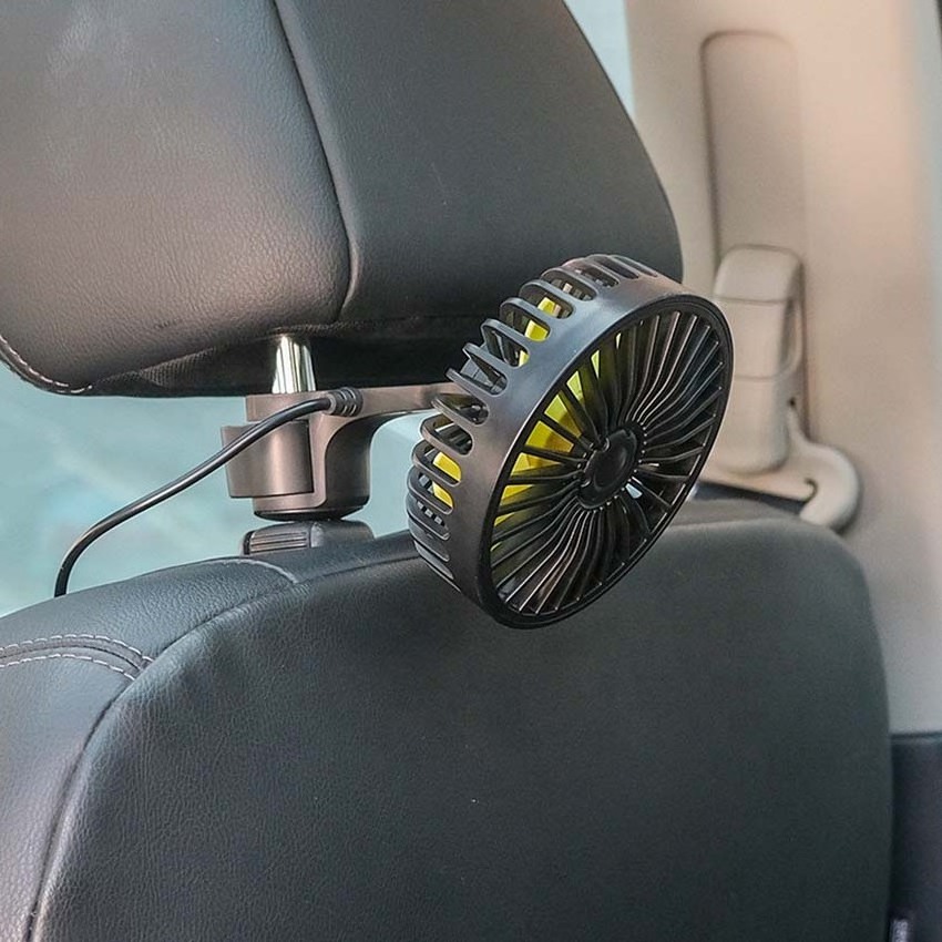 New Design Car Rearseat Mini Fan USB Car Aromatherapy Cooling fan for Vehicle