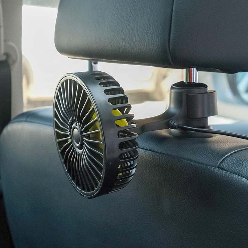 New Design Car Rearseat Mini Fan USB Car Aromatherapy Cooling fan for Vehicle