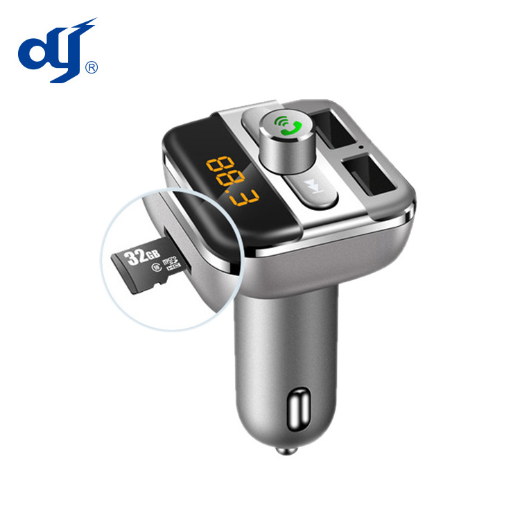 Hot Product Wireless Car MP3 Player With Hands Free Car Kit FM Transmitter Dual 3.4A USB Car Charger