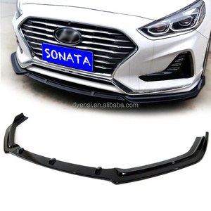 3 PCS Decorative Front Bumper Lip Chin Spoiler Splitter Diffuser Modified Accessories For Hyundai Sonata 2018-2020