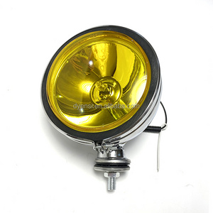 6" Universal Round Chrome Fog lamp Halogen Projector Light Off-Road Driving Spotlight For Jeep Wrangler