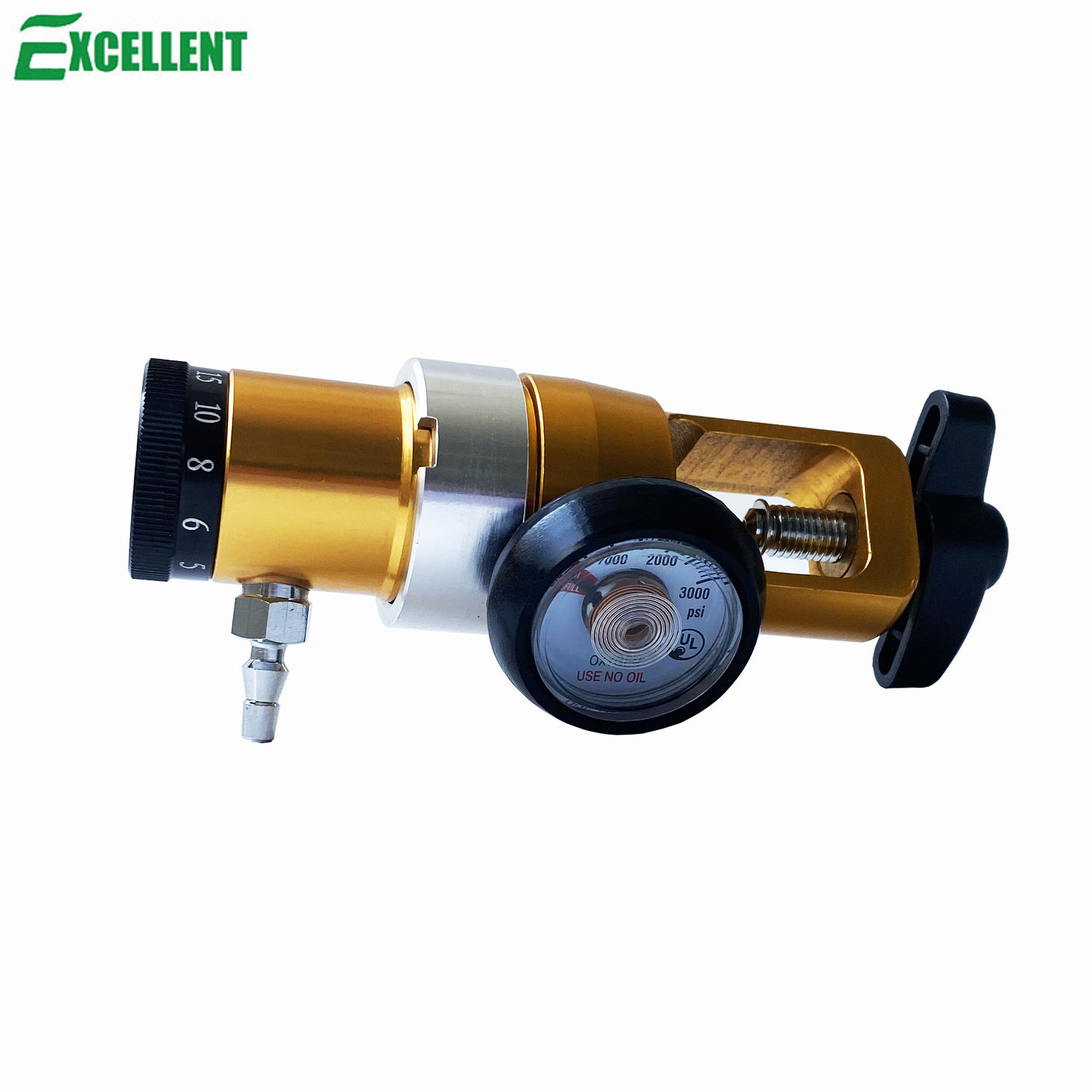 Factory outlet Click style CGA870 Oxygen regulator for oxygen cylinder with 12 settings, CGA870(OPA style)