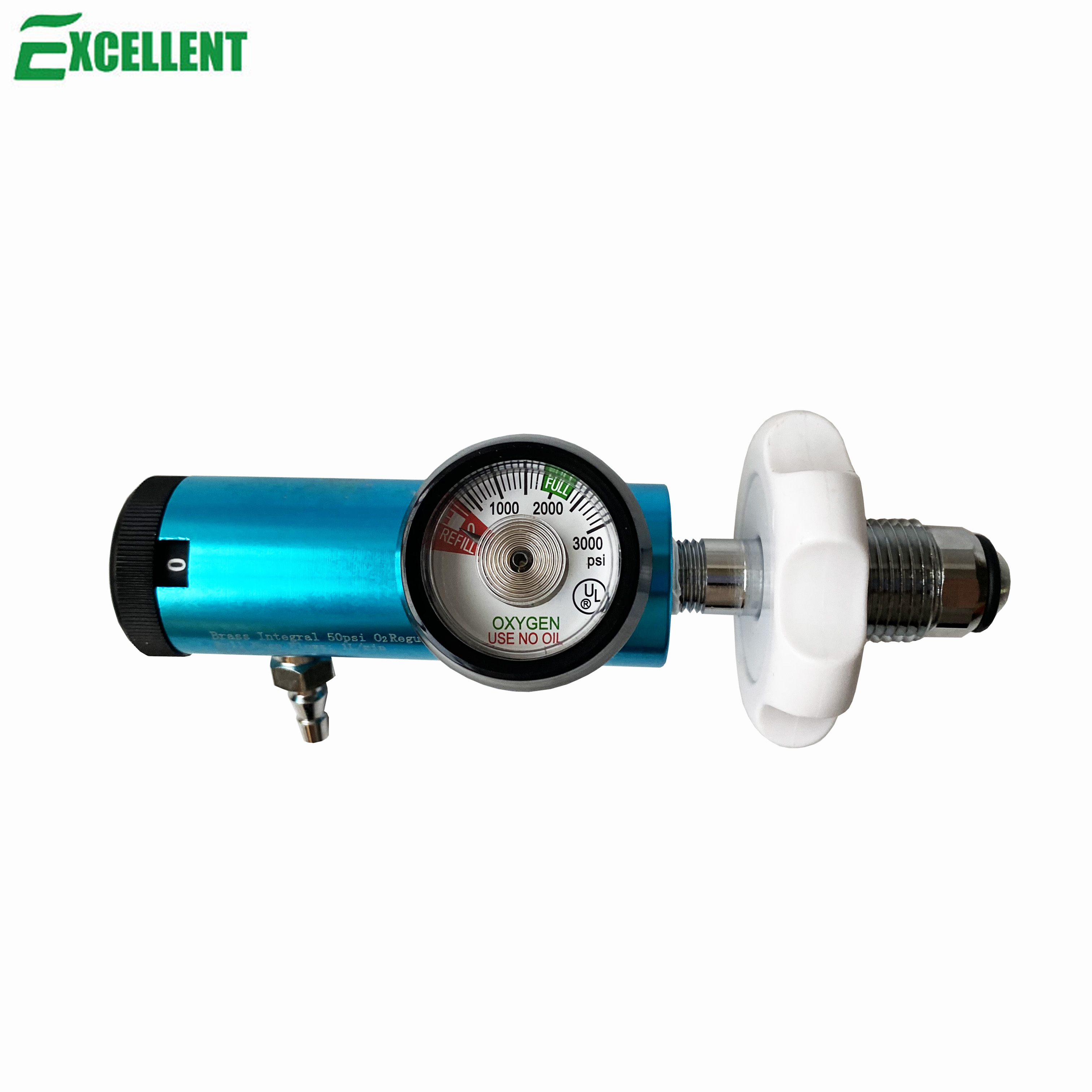 High quality Medical oxygen cylinder regulator pressure regulating valve for hospital oxygen therapy Bullnose