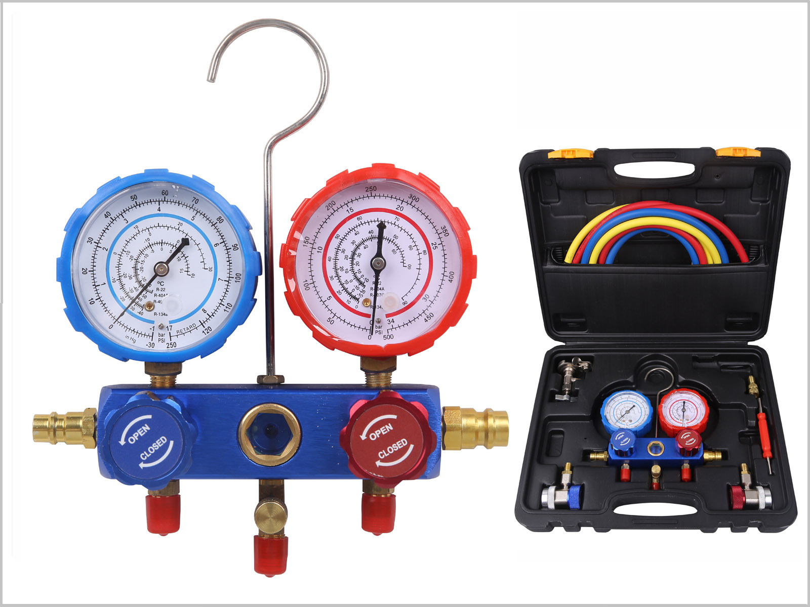 OEM/ODM  r134a manifold gauge for refrigeration, r22 manifold gauge for air conditioner