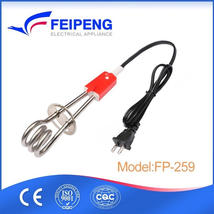 Factory made portable electrical immersion water heater for coffee tea