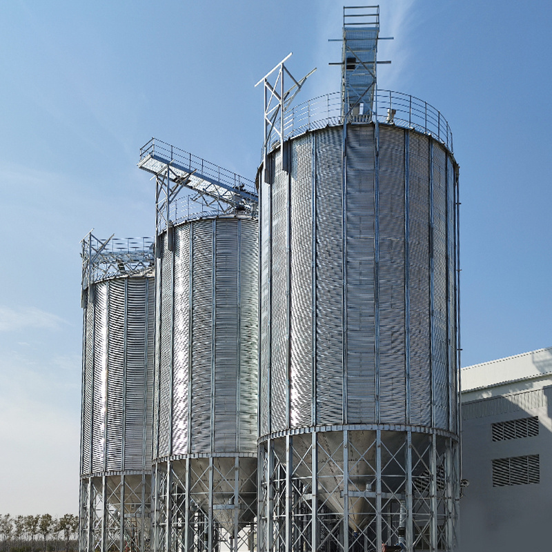 100 tons silo capacities maize storage silos cement silo 100 ton produced by China factory