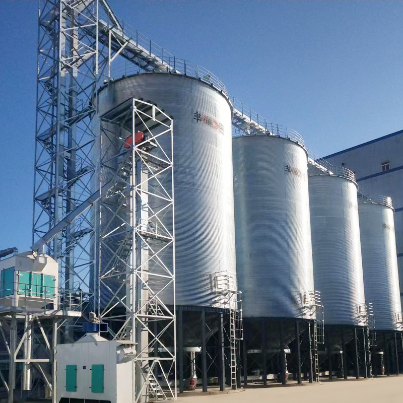 150 ton small grain steel silo sales at factory price cheap cereal processing animal feed grain silo with accessories   bin silo