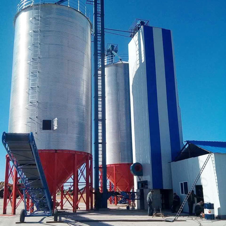 circulating grain drying tower 12 tons toner hot air mechanical grain dryer for sale