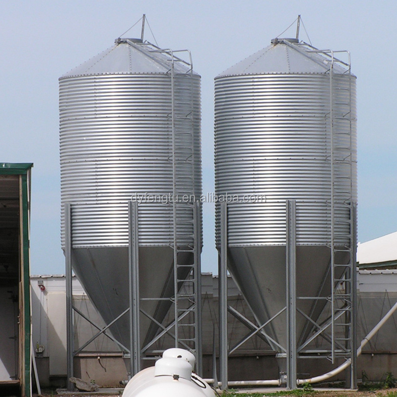 3t -30t small feed silo for poultry animal feed bin feed tank galvanized steel silo for sale