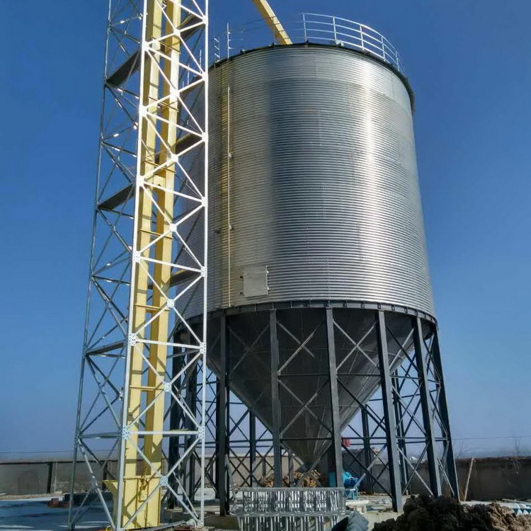 small grain silos 3 ton capacity chicken feed silo 5 ton steel silo