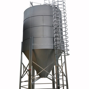 Farm used grain silo 3t -30t small feed silo for poultry animal feed bin