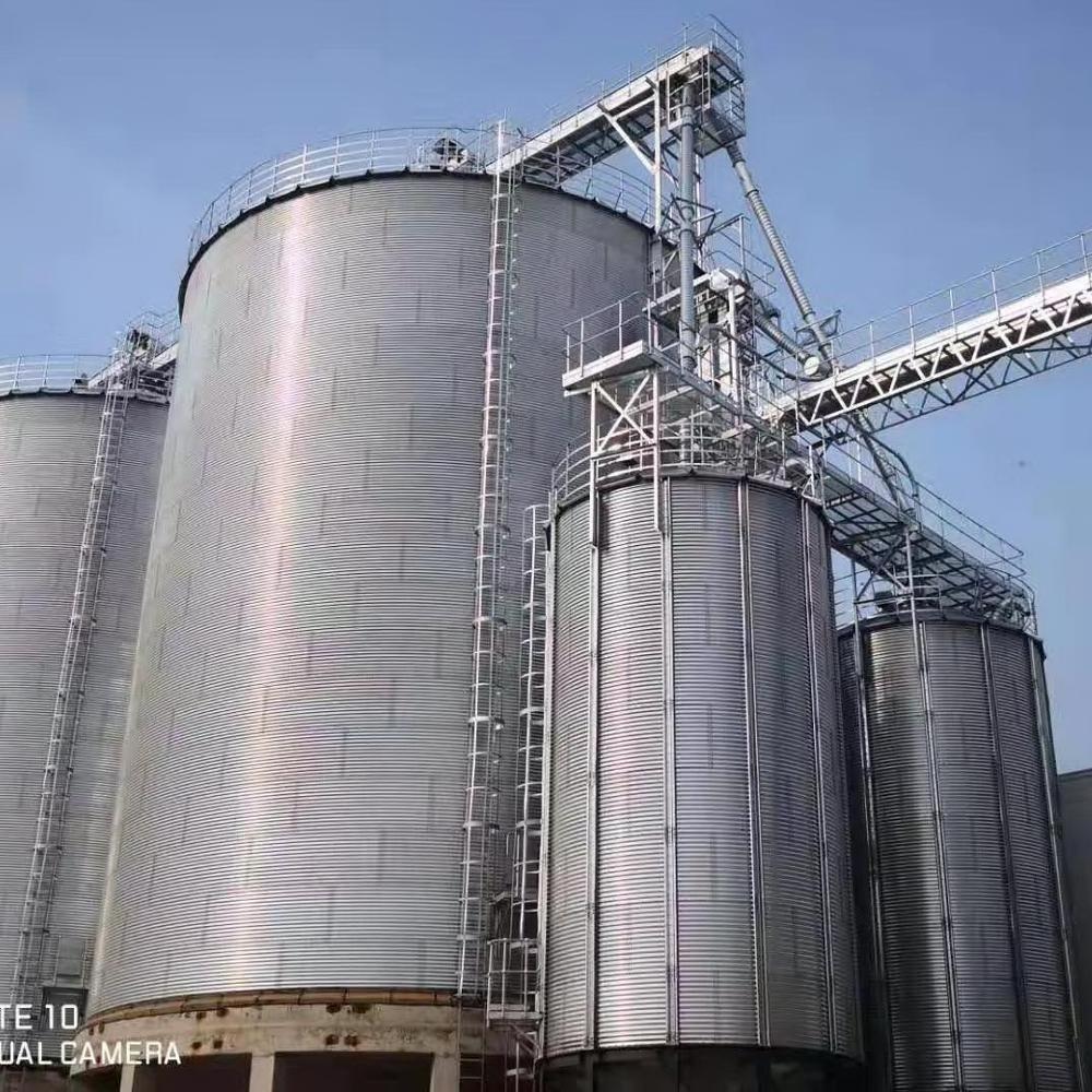 2020 China 2000-10000 ton flat bottom grain corn seed steel silo price