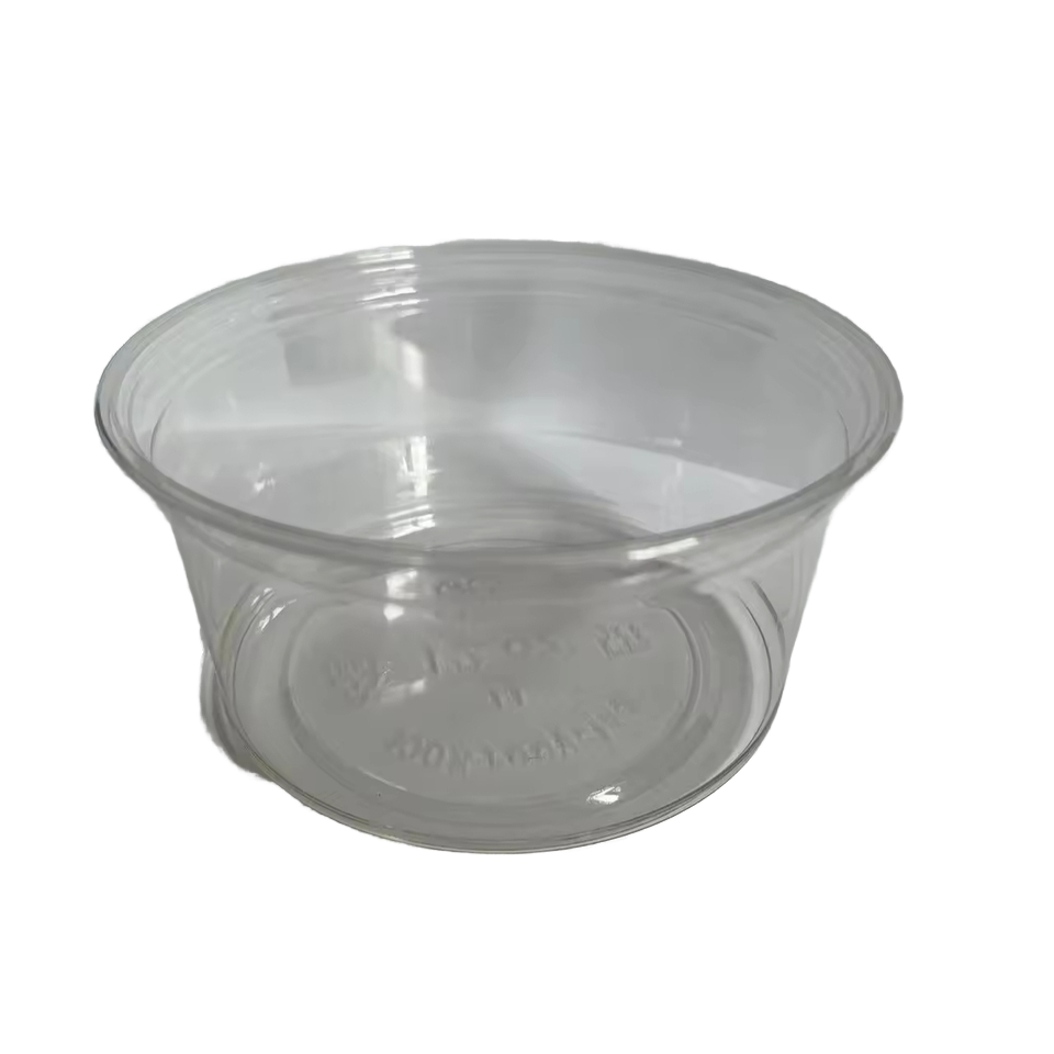 Fukang 12-16 oz transparent PET plastic cup disposable salad bowl