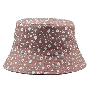 Hot Sale Custom Polyester Summer Sun Protection Toddler Cap Full Printing Reversible Unisex Kids Bucket Hat