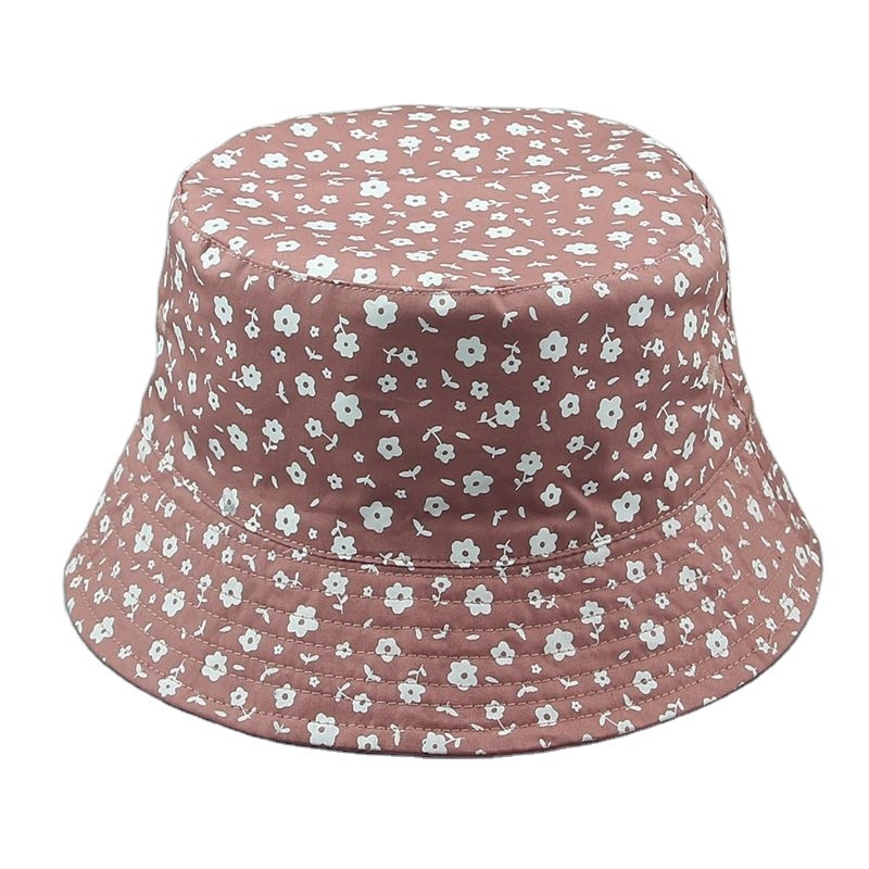 Hot Sale Custom Polyester Summer Sun Protection Toddler Cap Full Printing Reversible Unisex Kids Bucket Hat