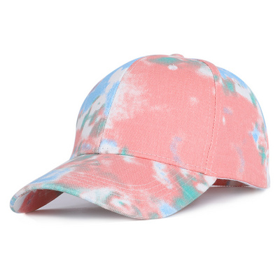 Tie dye baseball cap male female baseball Ponytail cap  outdoor shade sports fashion casual  hat