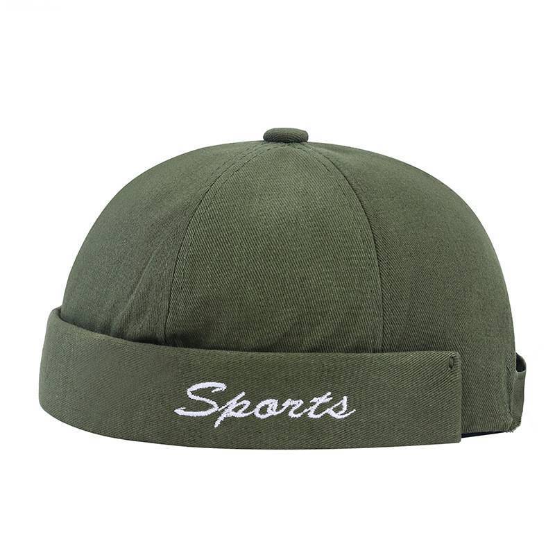 Men's Summer Cotton Hat Supplier Cap Without Brim Wholesale Embroidery LOGO Custom Brimless Docker Baseball Cap