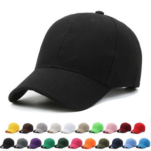 Wholesale Factory Blank Custom Embroidery Logo Blank 6-panel Polyester Baseball Cap Hat Unisex Printed Gorras Sports Cap