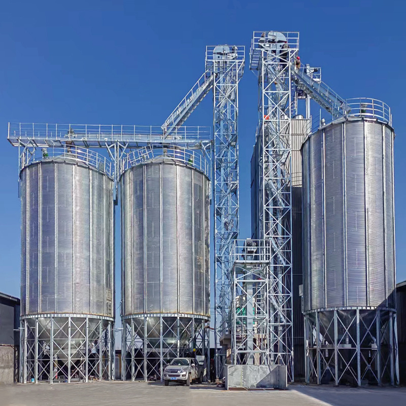 new grain bins for sale  50T- 1500T grain silo hopper bottom galvanized steel small silo for sale