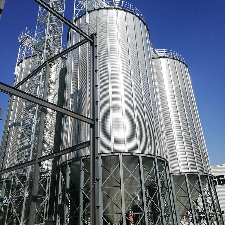 Farm used 5t 10t 20t galvanized feed silo steel  grain silo for poultry feed animal breeding farming feed bins for sale