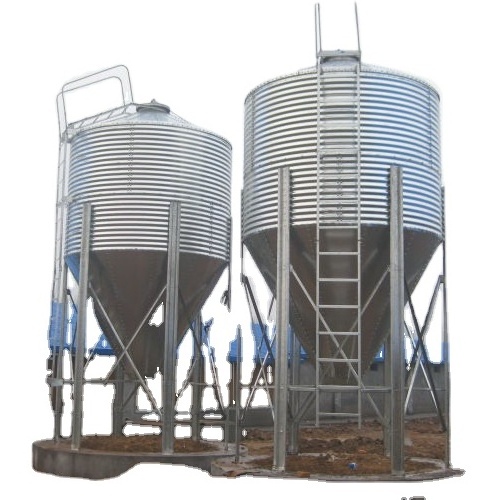 4 ton grain bin for sale 2 ton grain bin  poultry galvanized feed bins small feed silo for sale