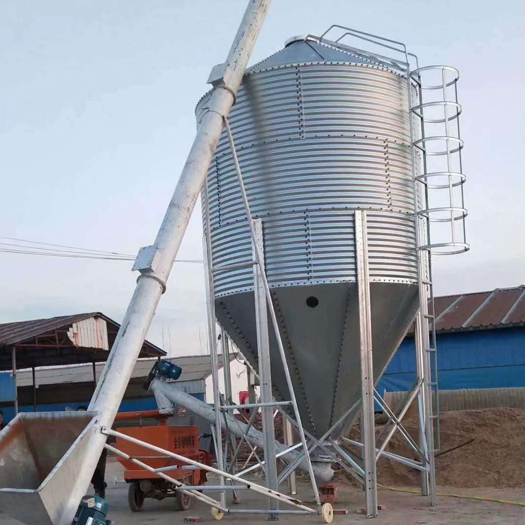 3 ton grain bin for sale 5 ton grain bin poultry galvanized feed bins small feed silo for sale