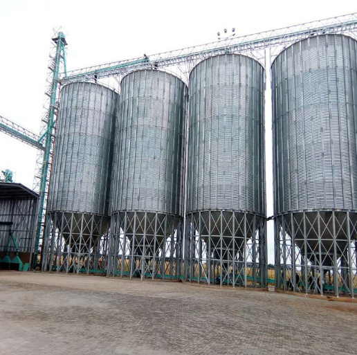 flat bottom grain silos prices 100t-10000t galvanized grain storage silo 250 ton small grain steel silo for sale