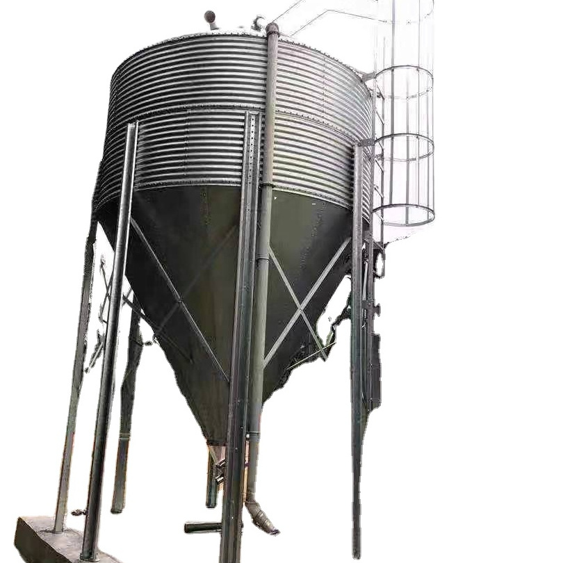 China factory direct sales chicken feed small silo fish feed silo 20 ton feed silo