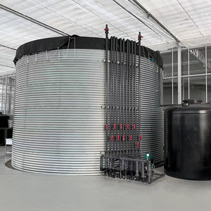 1 million liter large tank for rain water 100m3 corrugated steel water storage tank for sale